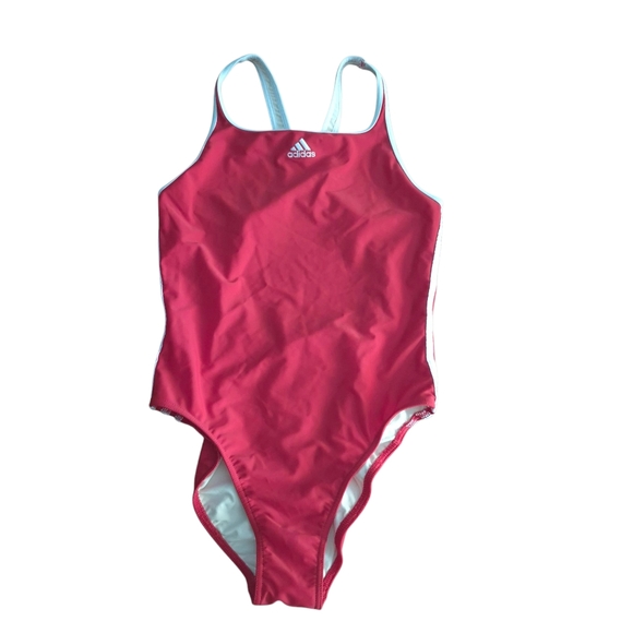 Adidas Red One-Piece Swimsuit Size 38 - Picture 1 of 8